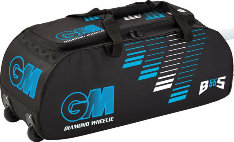 Gunn and Moore Diamond (Black/Blue/White) Wheelie Bag
