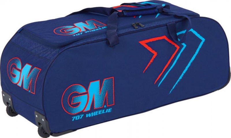 Gunn and Moore 707 Wheelie Bag (Navy/Red)