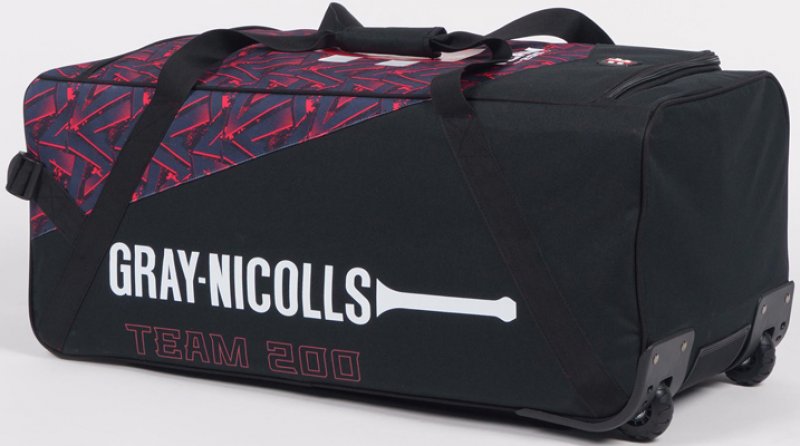 Gray Nicolls Team 200 (Black/Red) Wheelie Bag