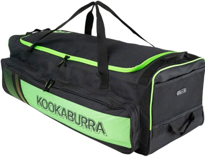 Kookaburra 4500 Wheelie Bag (Black/Green)