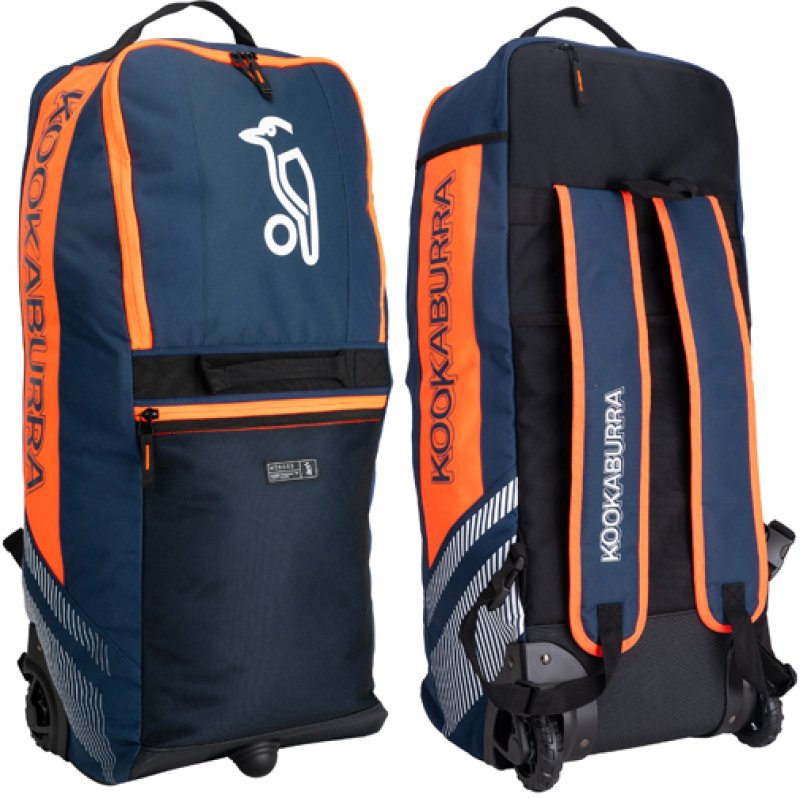 Kookaburra WD6000 Wheelie/Duffle Bag (Navy/Orange)